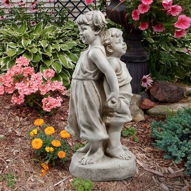 Design Toscano Frances the Flower Girl Statue & Reviews | Wayfair